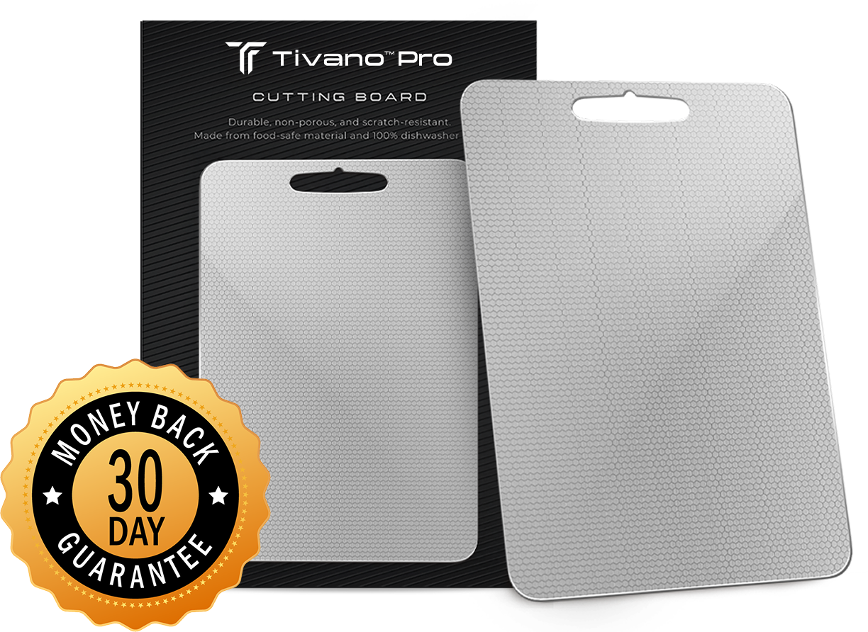 Tivano Pro cutting board with TitaniumShield surface